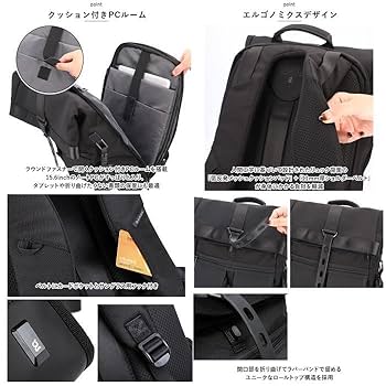 Amazon.co.jp: ブラック リュック メンズ リュック メンズ